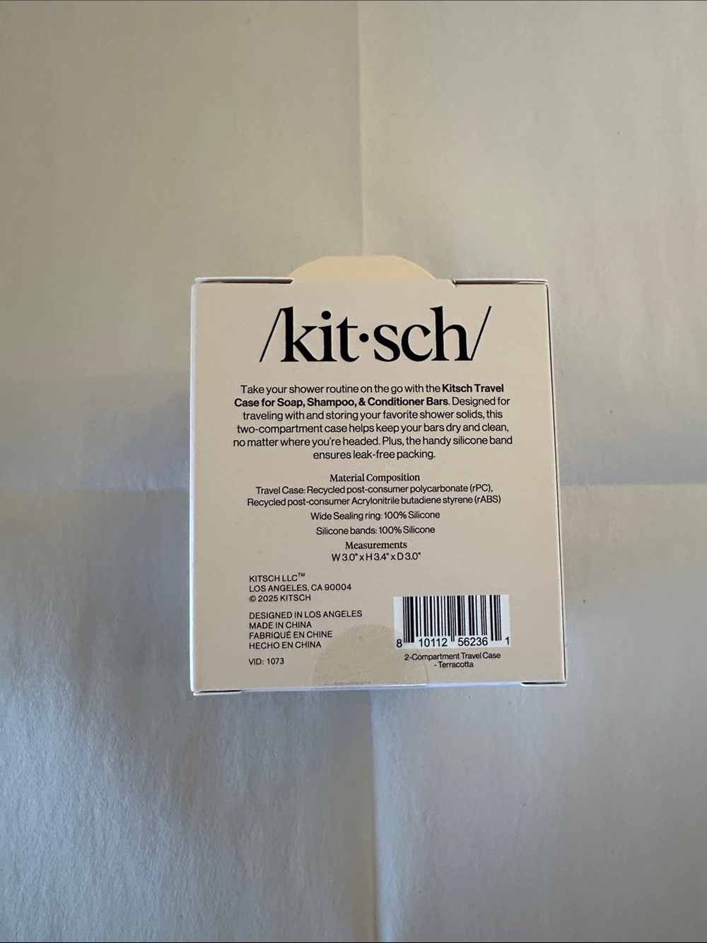 Kitsch Ribbed Travel Case in Terracotta- NWT - Picture 2 of 5